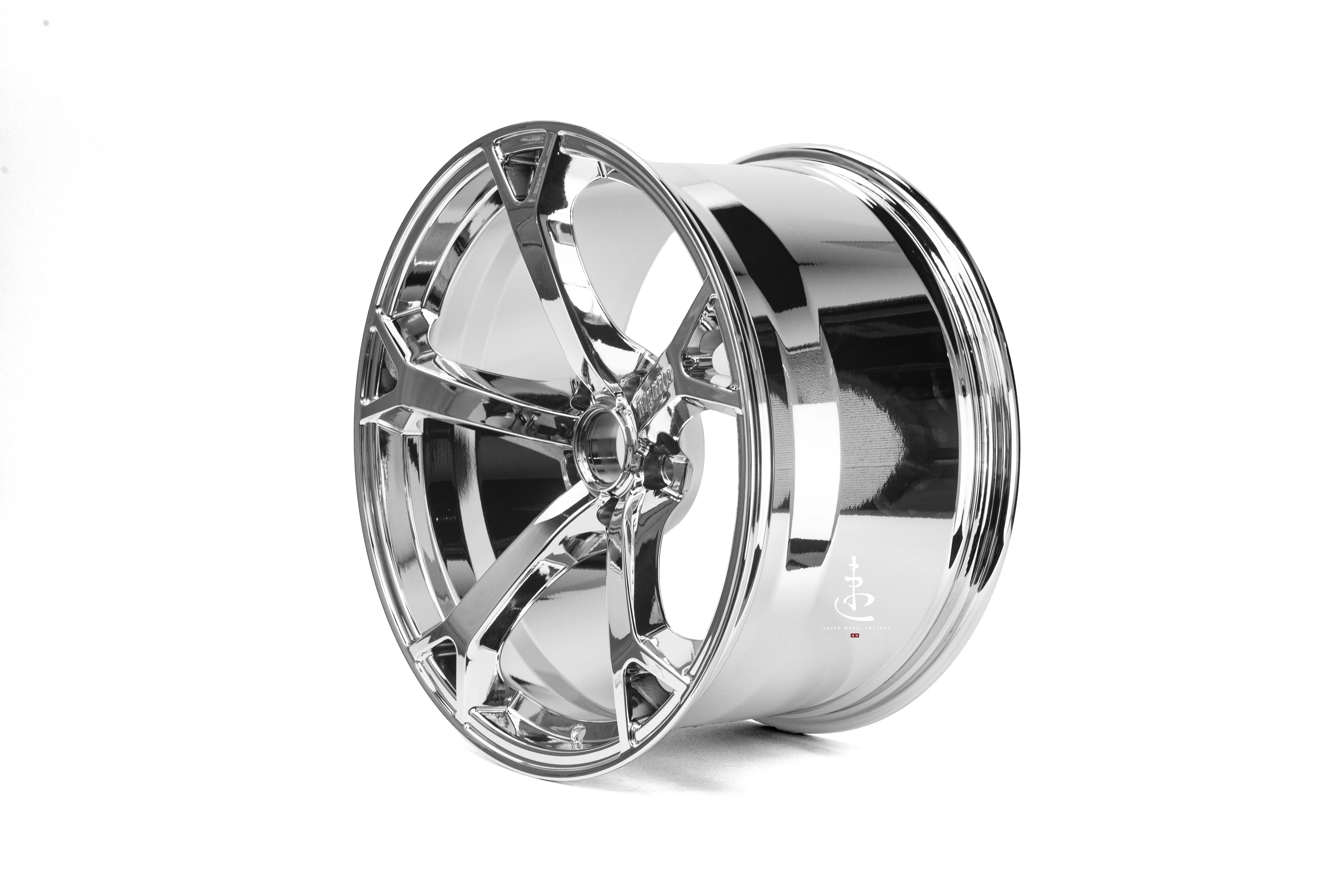 19インチ ホイールセット シルバー/クローム Triple Chrome Gloss Silver Forged Wheels for Nissan 300z