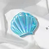 Laser shell makeup mirror-blue