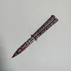 3D Blue And White Porcelain Balisong Trainer Double Point