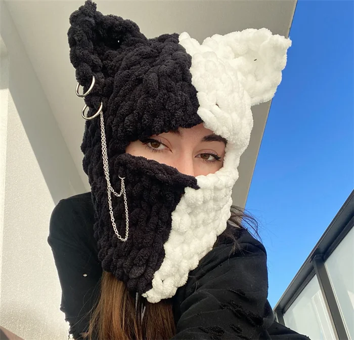 帽子 c0mi / new iruse2 23aw lop ear balaclava 1885f9de-4025-4d55-9653-