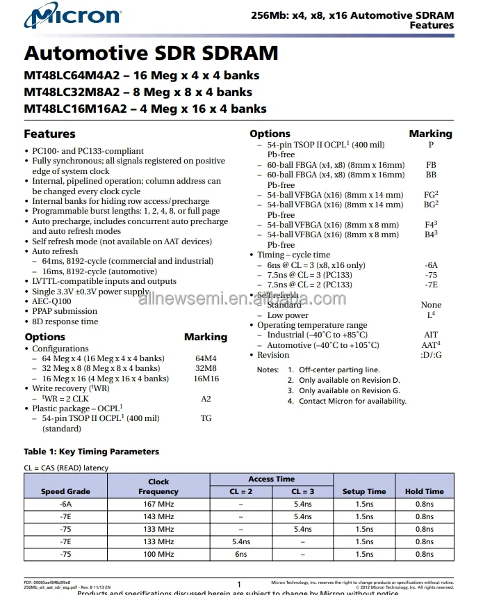 MT48LC16M16A2TG-75IT