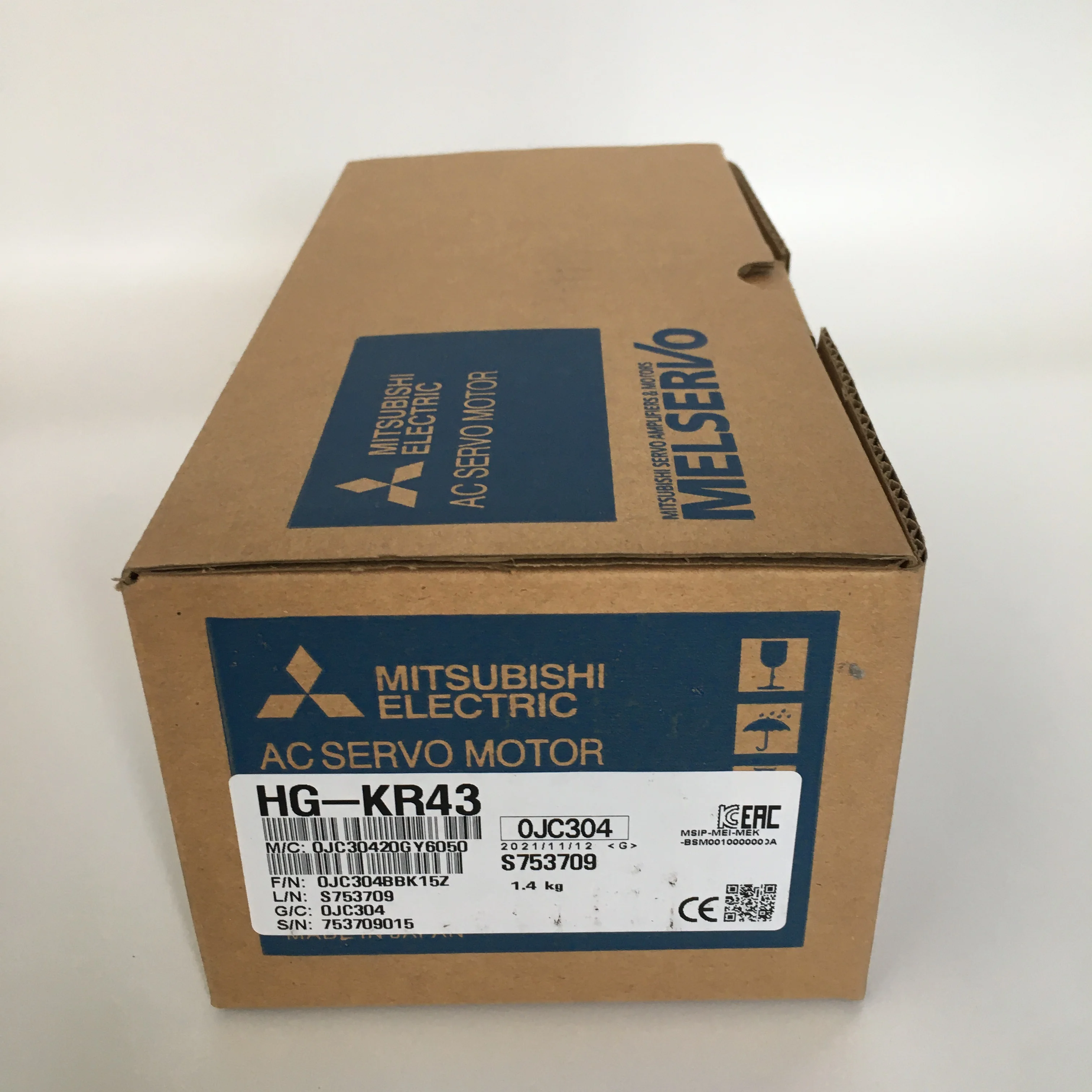 Mitsubishi AC servo motor HG-KR43 Mitsubishi AC servo motor HG-KR43