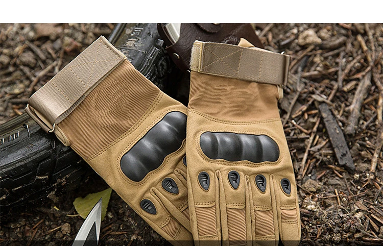 Hard Shell Tactic Full Finger Tactical Gloves For Custom Guantes ...