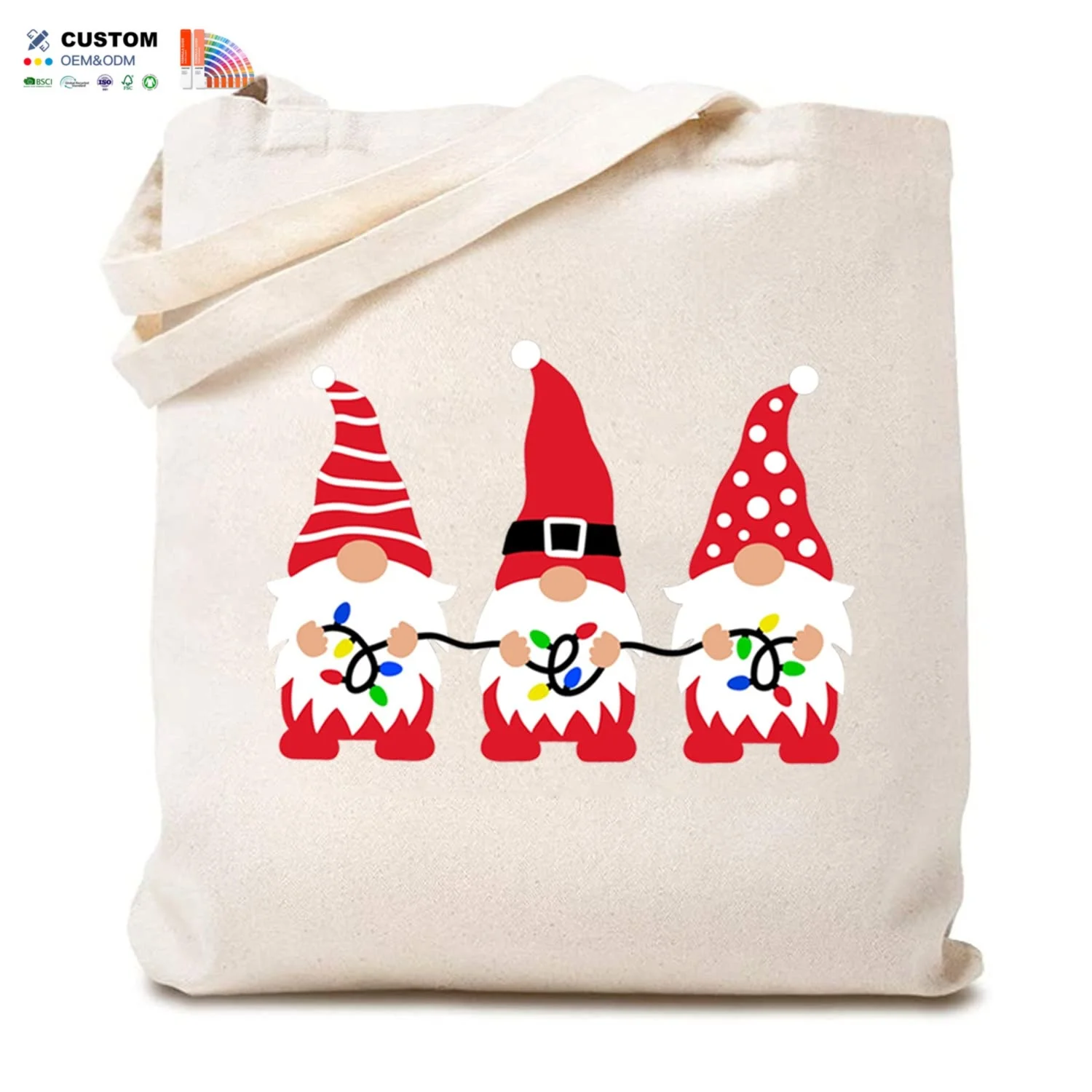 Eco Friendly Customizable Size Solid Color Canvas Tote Bag Blank Printed Logo Custom Cotton Shopping Bag for Shop Grocery