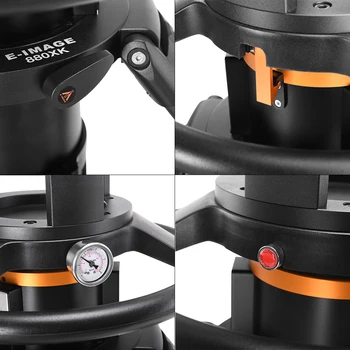 E-IMAGE EP880XK Studio Pedestal Kit With Wheeled Dolly & 150mm Head detail image