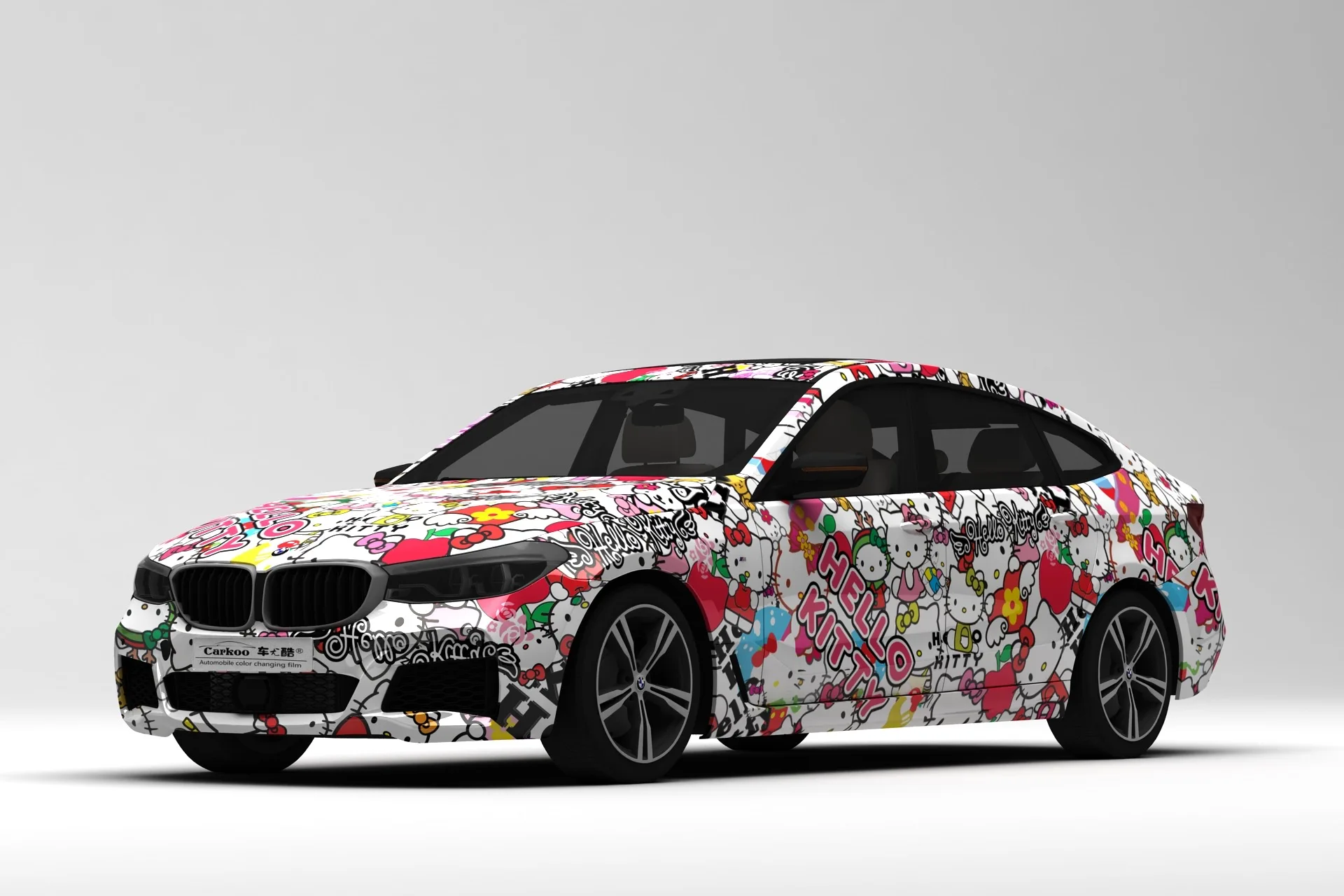 Free Design Pattern Factory Wholesale Price PVC Diy Glossy  Car Body Vinyl Graffiti Pattern Car Vinyl Wrap