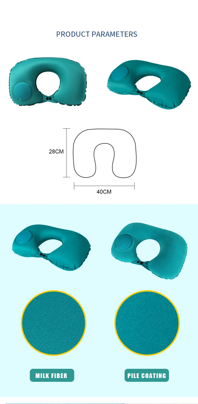 Inflatable Travel Pillow Neck Pillow For Travel Portable Neck Support