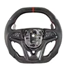 Carbon +Alcantara+red Stitching+red Stripe+No Buttons Paddles