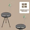 Folding round table lamp stand