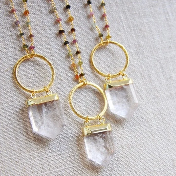 Ls-a128 Fashion Crystal Quartz Pendant 
