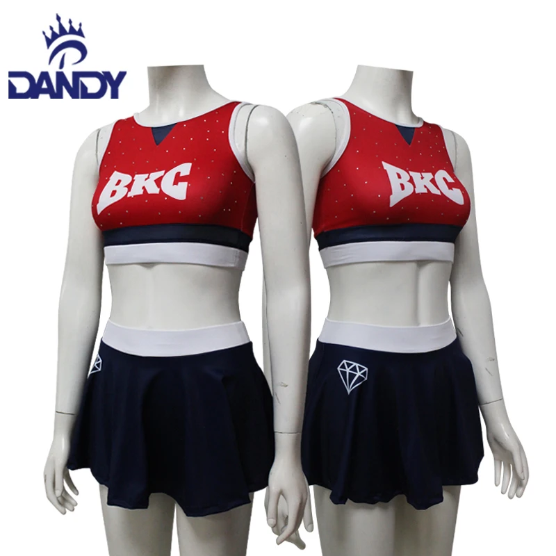 Customize Girls Sparkle Cheerleading Uniforms Girls Cheer Cheerleader