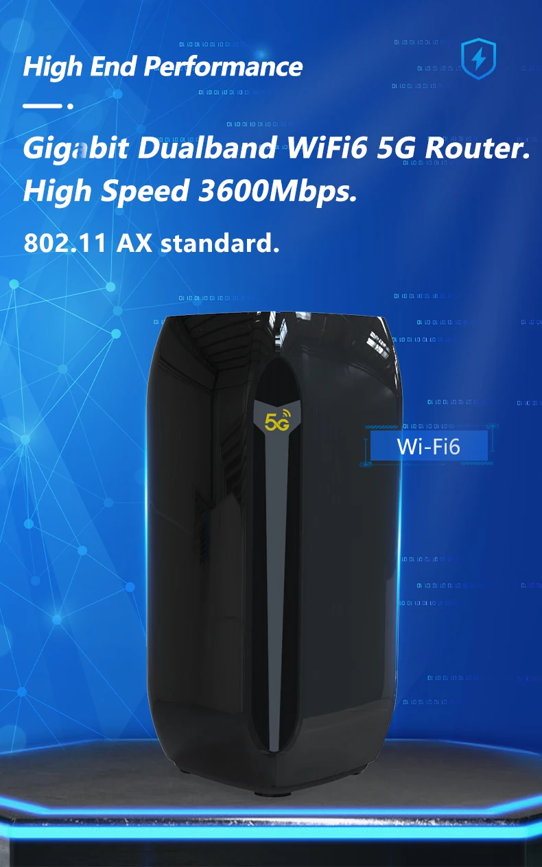 고속 3600Mbps 기가비트 라우터 듀얼 밴드 5G CPE 와이파이 6 M2 인터페이스 802.11AX 4G 5G SIM ...
