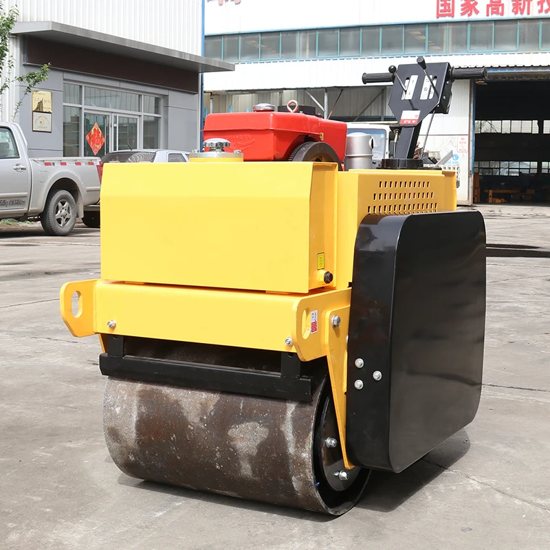 FREE SHIPPING Manufacturer Factory Price Hand-push Double Drum 500kg Small Body Asphalt Road Roller Compactor  for Sale