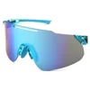 Monture C7 Bleu Transparent, Verres Miroir Bleu Violet