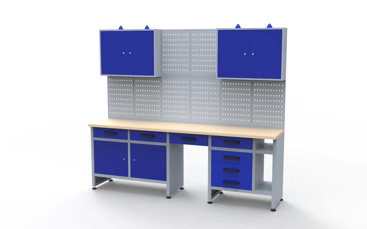 Jzd Factory Workshop Cabinet Garage Workbench With Drawers Steel Tool   He16504c0eace4300b02f803feda857507 