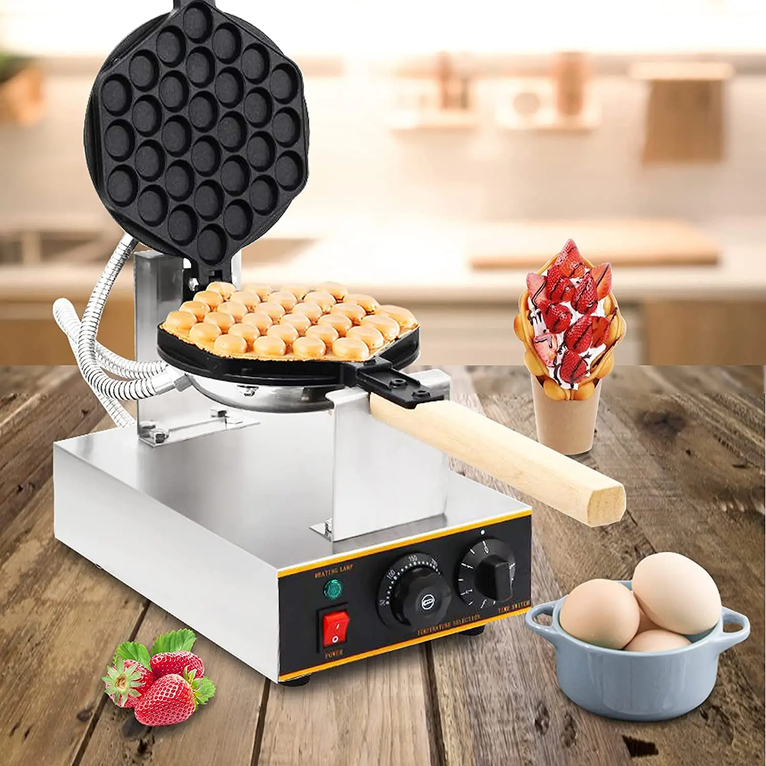 ワッフルメーカー,香港鶏蛋仔メーカー, バブルワッフルメーカー 楽天市場】エッグワッフル フライパン 鶏蛋仔 パッフル バブル