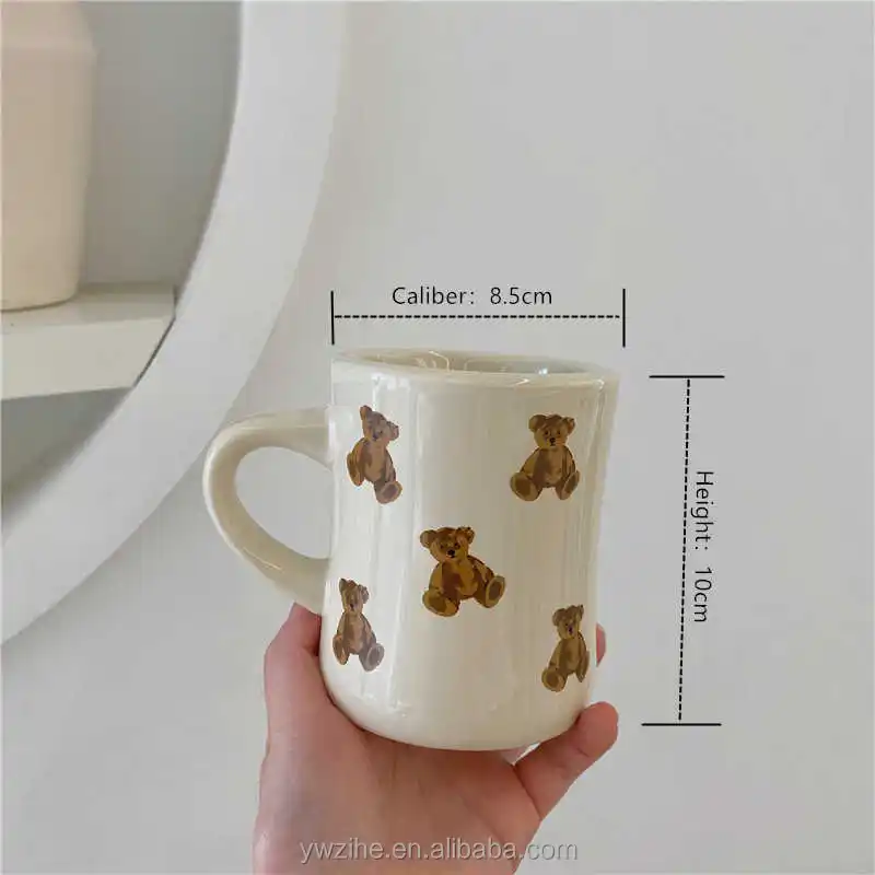 Cute Mugs Bear Tea Cup Milk Couple