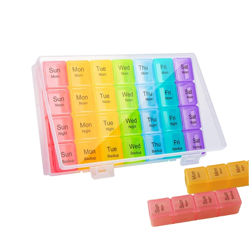 Портативный органайзер для лекарств, 28 отделений