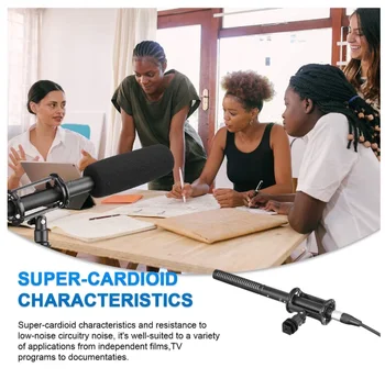 BOYA BY-BM6060 Hot Selling Shotgun Microphone Super Cardioid Condenser Mic for Filming Canon Sony Video DSLR Camcorder detail image