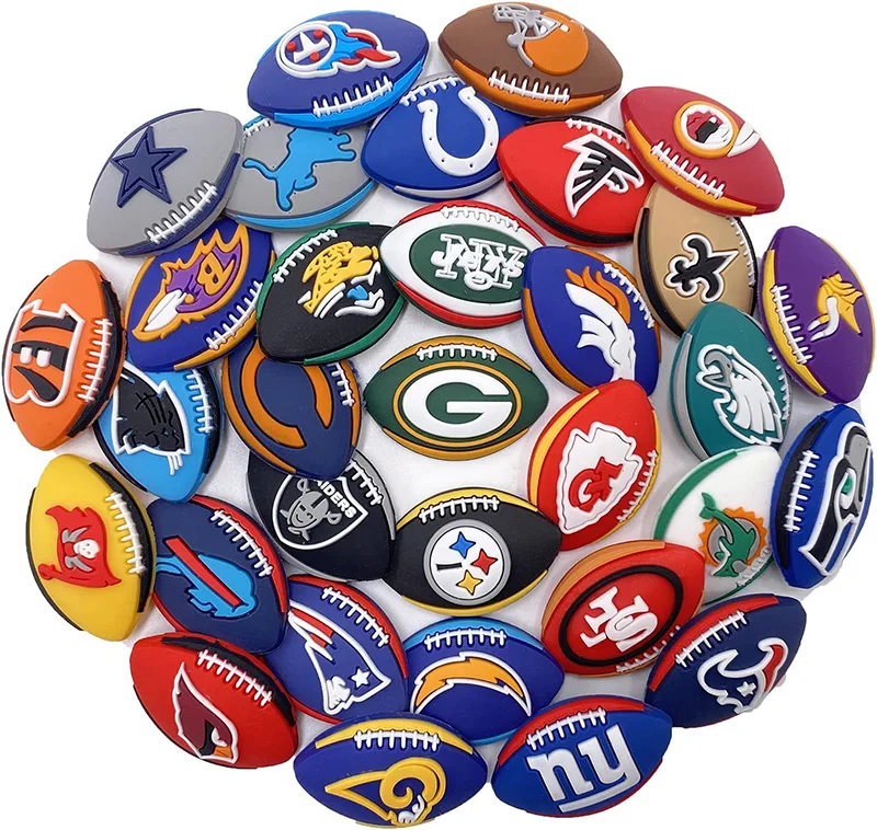 : NF Football Charms for Crocs - Sports Shoes Charm