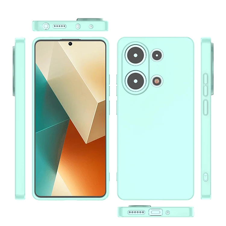 Customized Design for Xiaomi Redmi Note 13 Pro 4G C61 4 Pro Glossy Case Lens Protective Soft Skin Feeling Silicone TPU Case