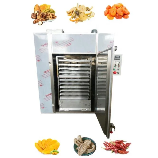 Small Dried Fruits Drying Machine Vegetable Dehydrator Fish Meat Dryer Energy Saving Herbs Flower Dry Cabinet CE 24 Trays PLC