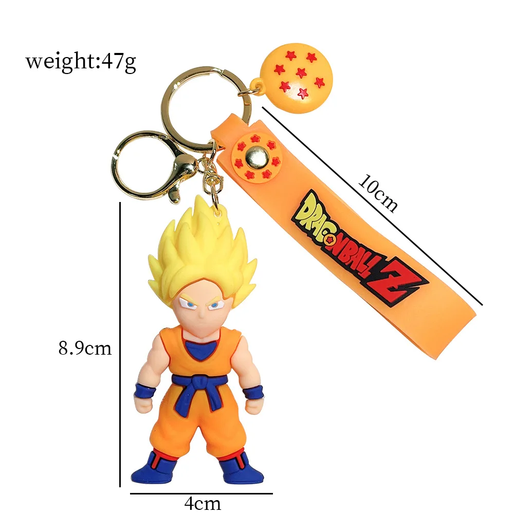 Low MOQ famous cartoon anime movies rubber lakers 3D pvc soft plastic keychain for decoration manufacture