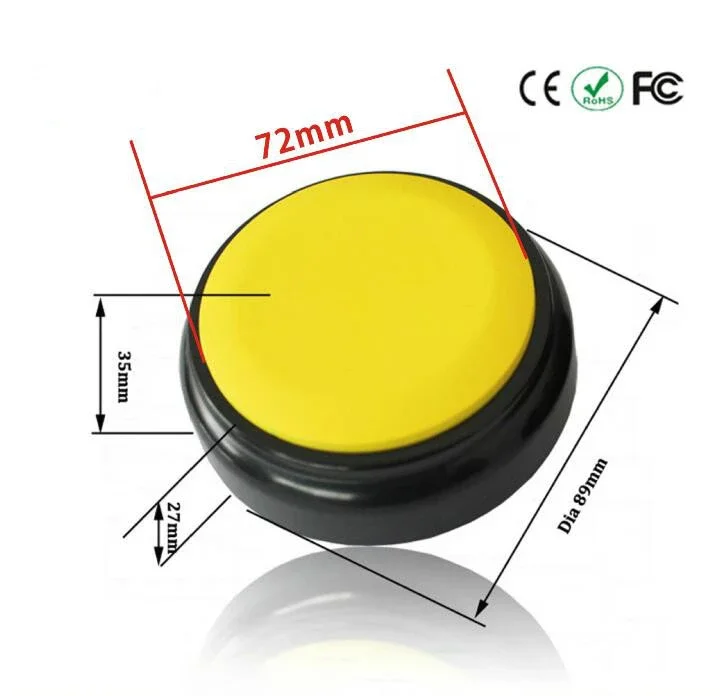 Диктофон программируемая музыкальная шкатулка высокого качества 16 кГц пользовательская записываемая коробка звуковая кнопка говорящая игрушка для детей