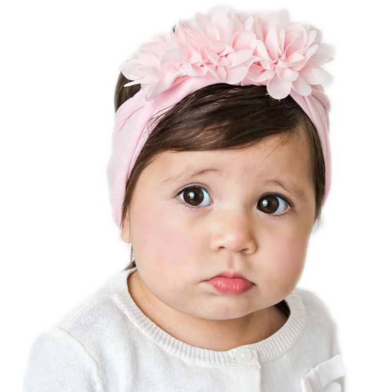 Kid Girl Newborn Baby Cute Elastic Headband Flower Hairband Hair Accessories 
