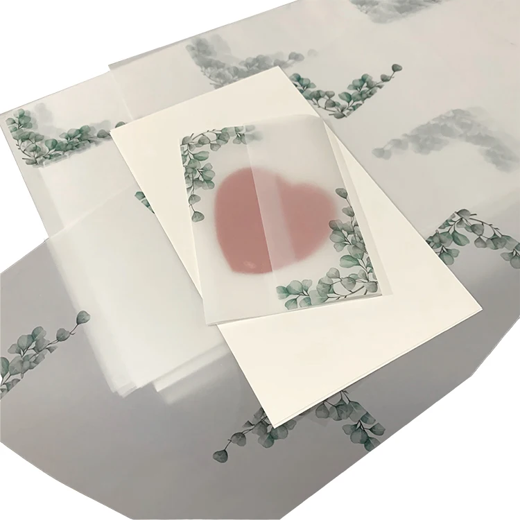 Wholesale Custom Translucent Tracing Paper Vellum Paper Wedding Invitation Card