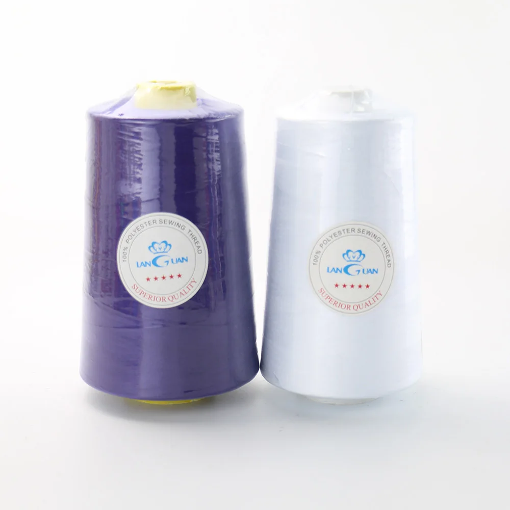 Threads for Sewing Machine High Quality 5000 Yards 40/2 100% Polyester Cone Spun Thread Sewing