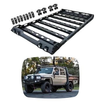 YBJ car accessories Basket Carrier Universal Roof Rack For LC76 LC80 FJ79 207-2021 Pickup Truck Luggage Rack Steel Roof Rack