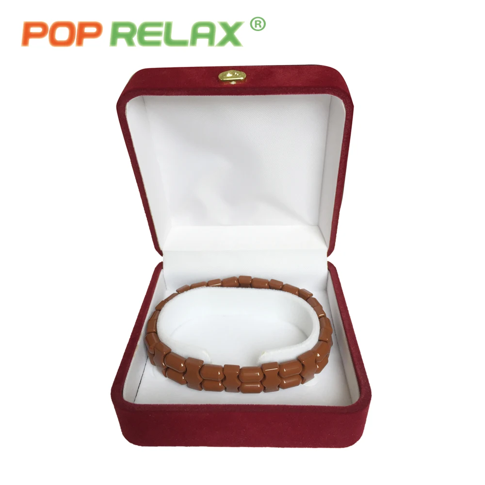 Leatherite sling bracelet with calcite stone beads -