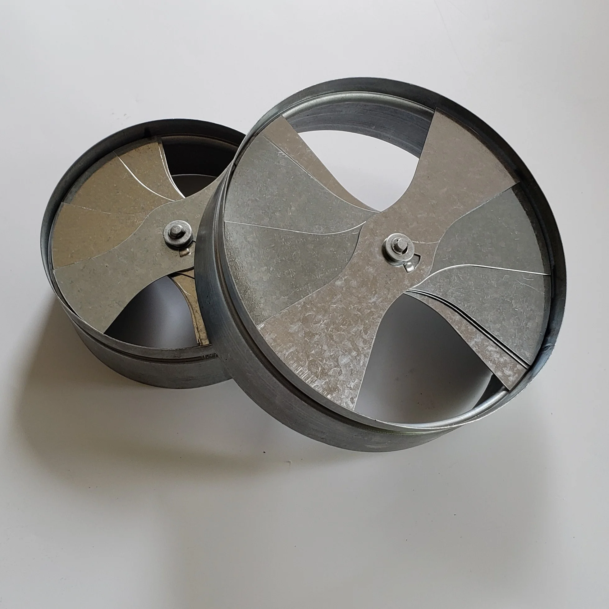 Round Diffuser Damper Fan Shaped Neck Adaptor HVAC System air Conditioning Ceiling Valve  for Ventilation