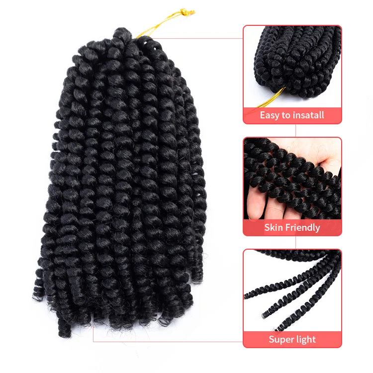 Парики от производителя, африканские грязные косички, низкотемпературные волосы, пружинные вьющиеся волосы, тысячи двухжильных косичек для наращивания волос