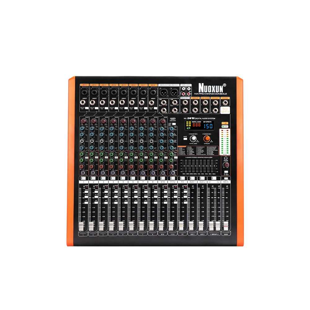 High Quality Studio Live Dj Controller Mixing Console Professional Audio  Mixer 12 Channel - Buy Mixing Console,Audio Mixer 8 Channel,Audio Console  Mixer Product on 
