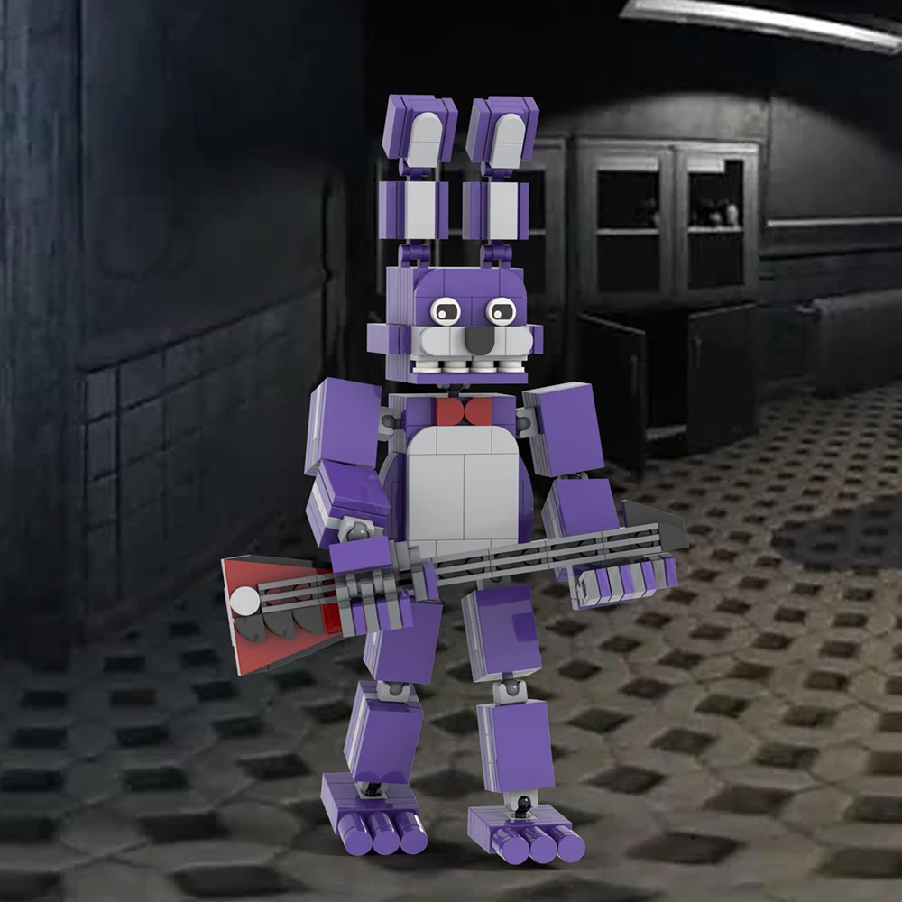 MOC1447 FNAF Character Bonnie - Educational Building Blocks