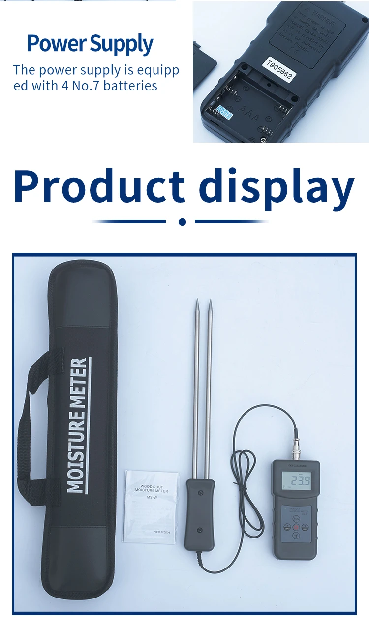 Sawdust Moisture Meter Msw With High Accuracy Wooddust Wood Chips