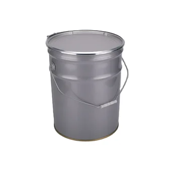 Wholesale Customizable Logo 25L Metal Tin Pail Colored Buckets Drum With Lid