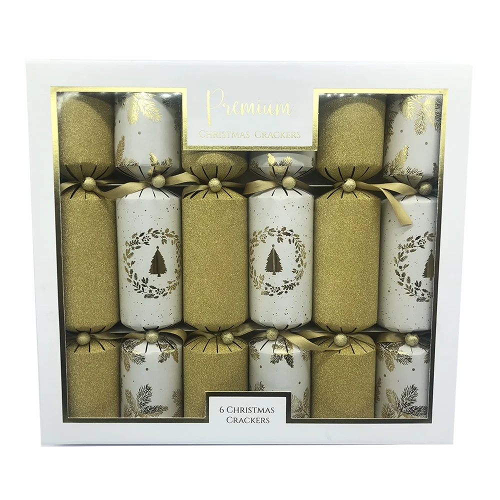 wholesale price high quality glittering and foil christmas crack