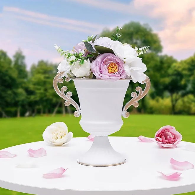 卸売の花瓶、トロフィーカップ、プランター、金属製の壺、センター