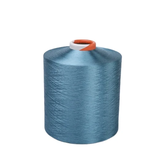 100 polyester knitting yarn color dty 75D 150D 300D 450D 600D