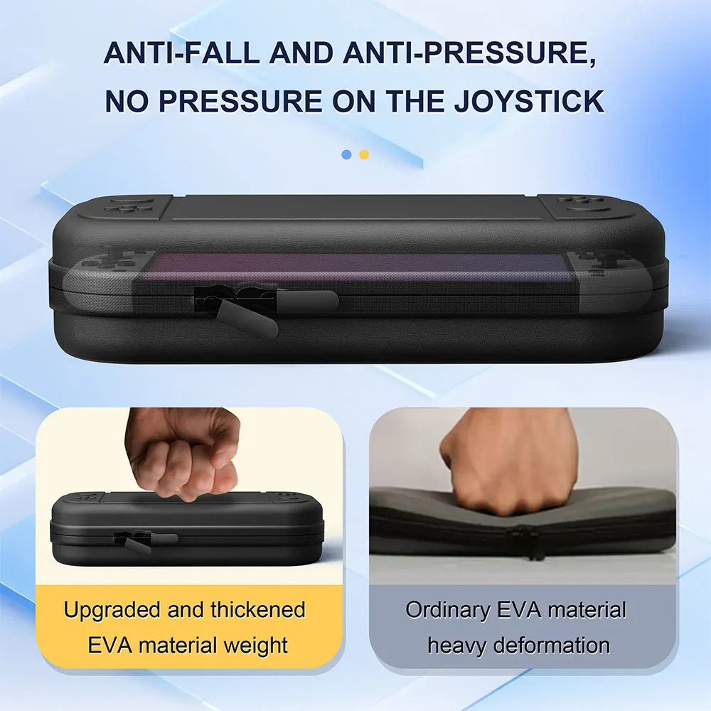 product laudtec ultra slim premium eva travel accessories storage bag carrying case for nintendo for switch 2 with 24 game cartridges-6