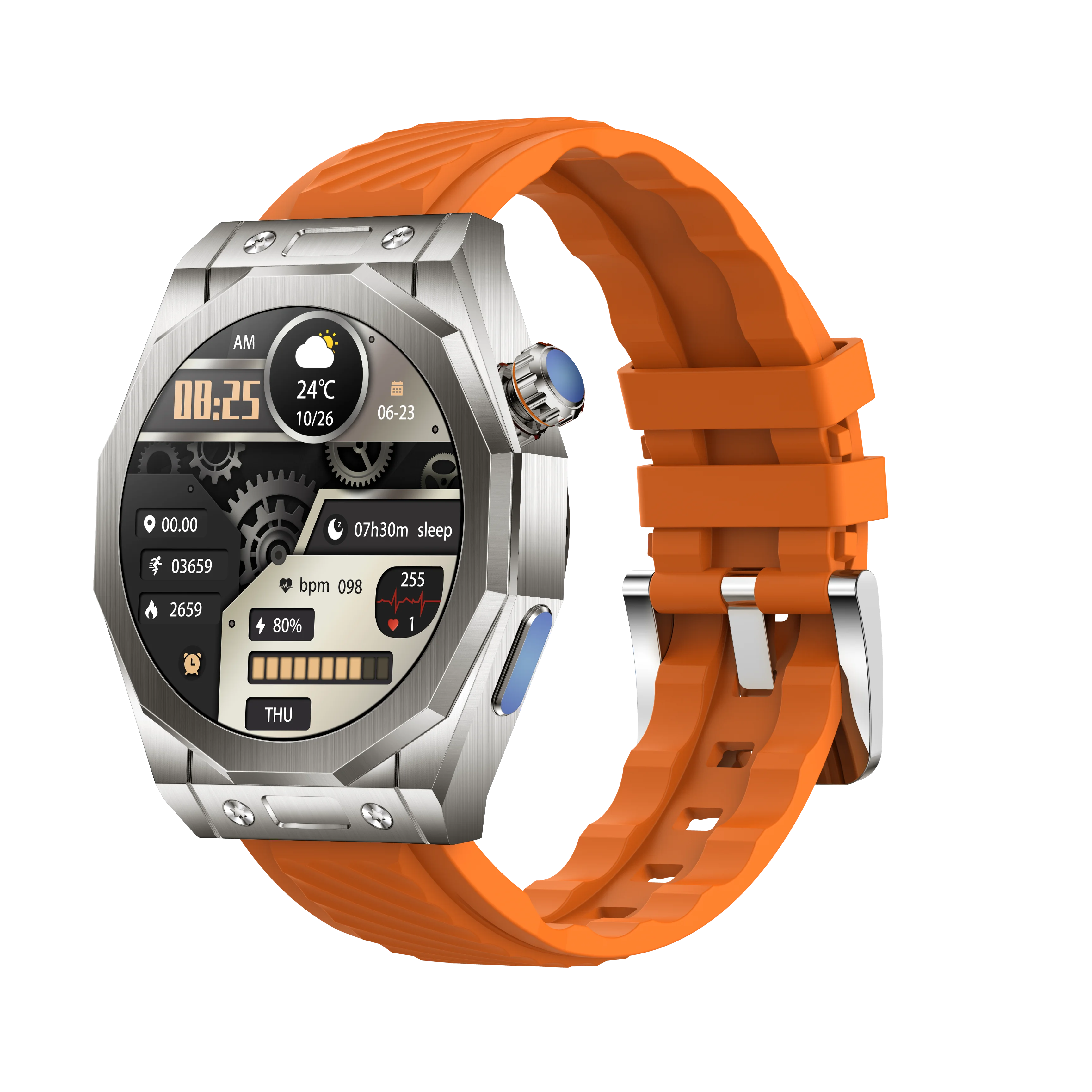 Z83 Max Smart Watch with 3 Straps Amoled Round Screen NFC Ip68 Waterproof GPS Track Smartwatch Z88 Max