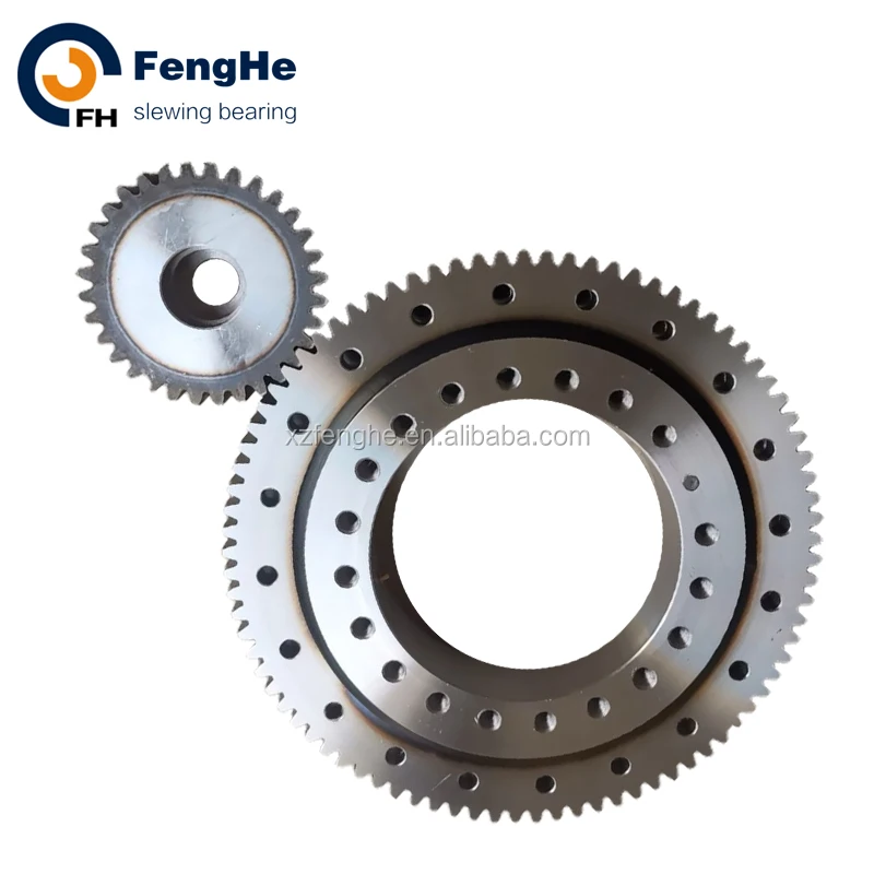 Worm Drive Slew Bearing For Offshore Crane Excavator 060.25.0955