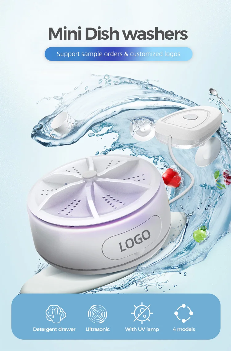 Funtogether New Portable Electric Ultrasonic Dish Washer Mini In Sink Kitchen Dishwasher Buy