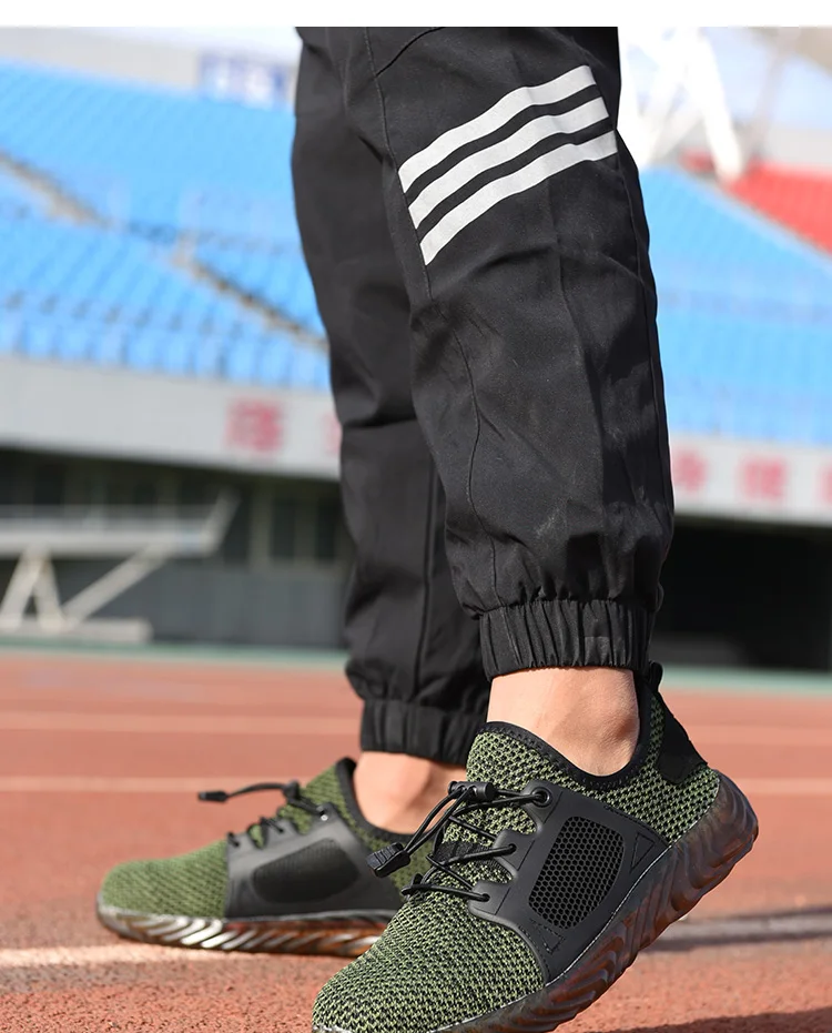 401-Good Quality Summer Sport Engineers Working LightWeight Safety Shoes for Men, Breathable  Breathable Steel Toe Safety Shoes