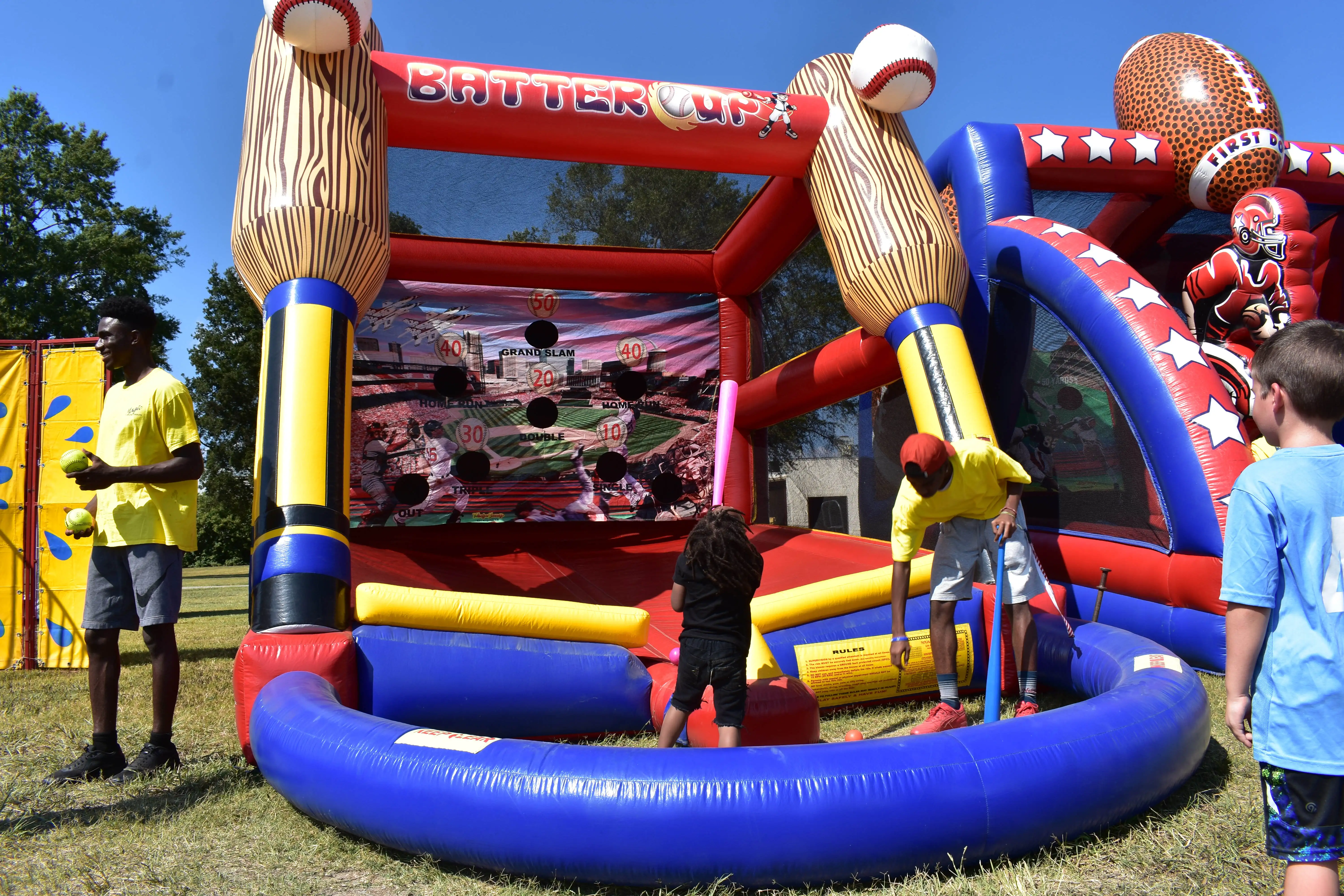 New Design Batters up Inflatable Baseball Sports Game Inflatable Baseball Batting Cage Sport Game