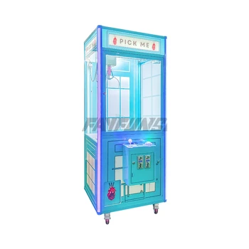 Manufacturer Factory Wholesale Cheap Toy Prize Doll Crane Machine Custom Attractive Wood Cabinet Plush Claw Machine