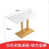 Snow mountain white-12060-golden wrought-iron legs